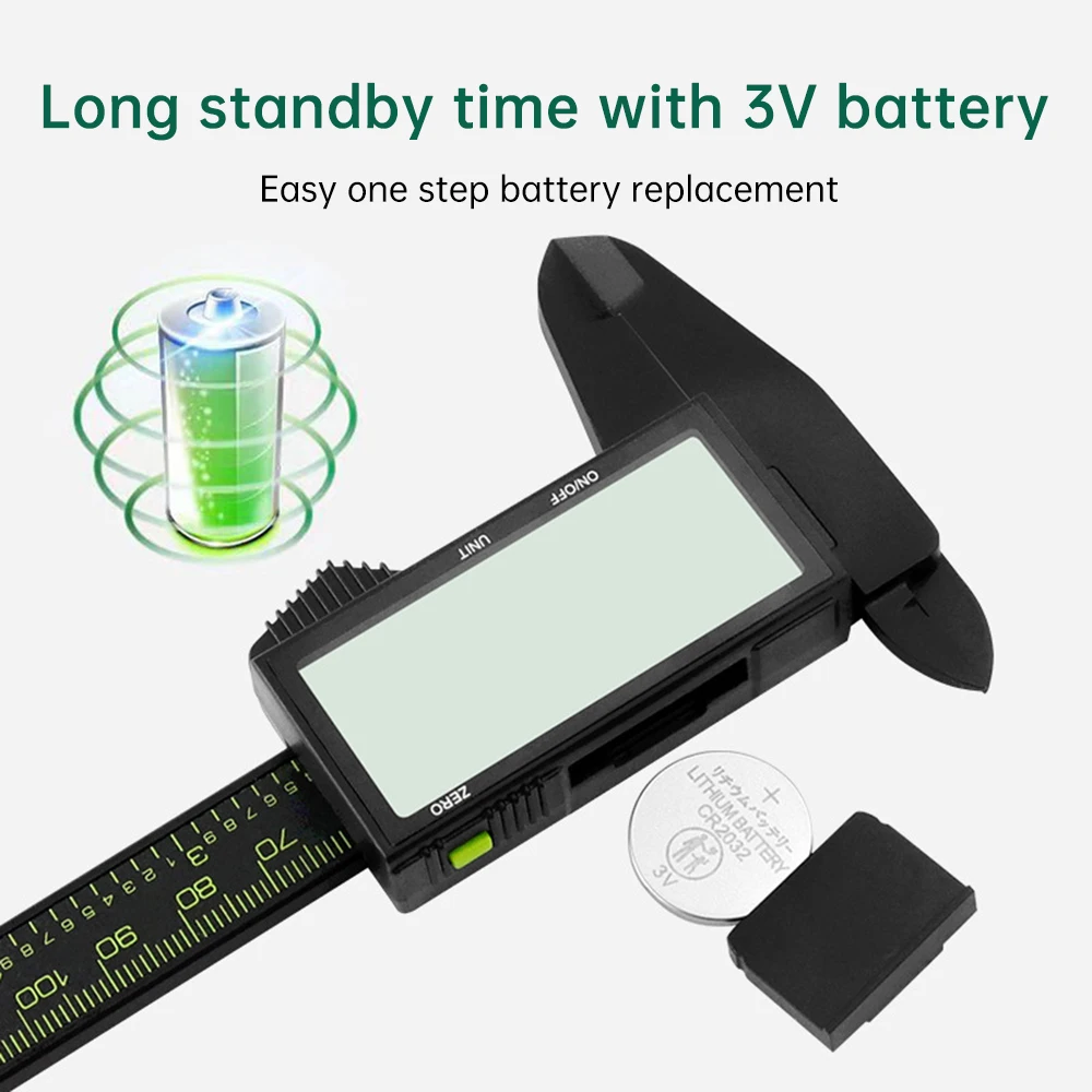 0-150 مللي متر LCD الرقمية الإلكترونية الورنية الفرجار أدوات التفتيش وظيفة قياس أدوات تحليل القياس #3