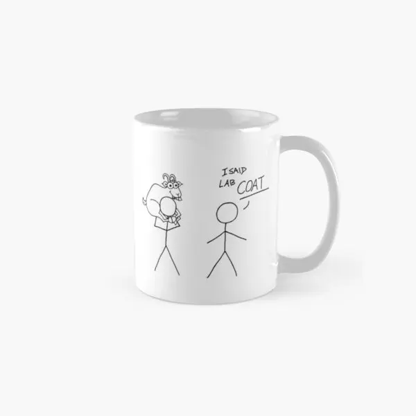 

Lab Goat Classic Mug Picture Printed Handle Round Design Drinkware Coffee Tea Simple Photo Gifts Image Cup