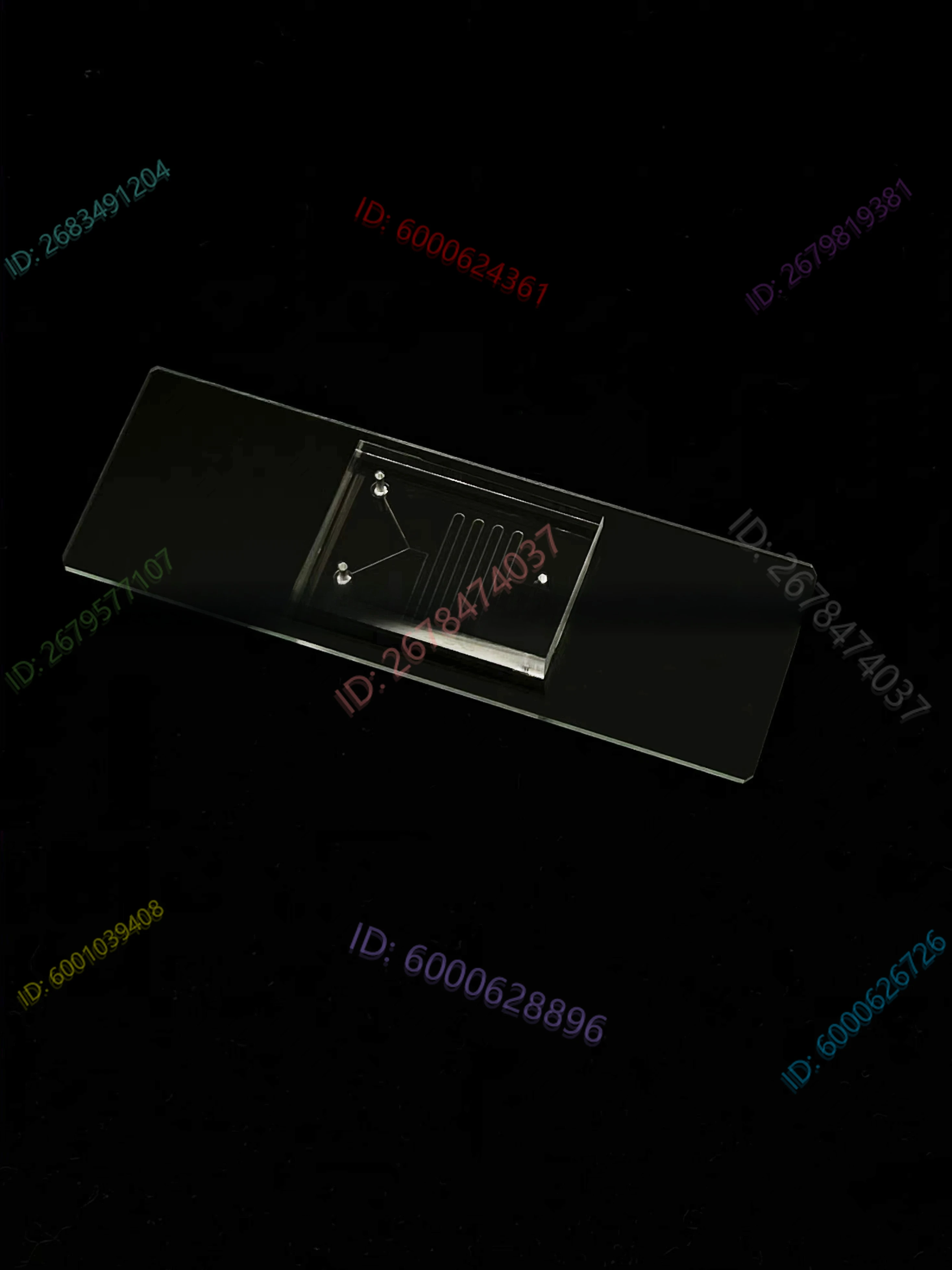 رقاقة PDMS ستوكات 100 ميكرون إعداد قطرات عمق ثقافة الخلية تدفق صفح خلط صغير خطي