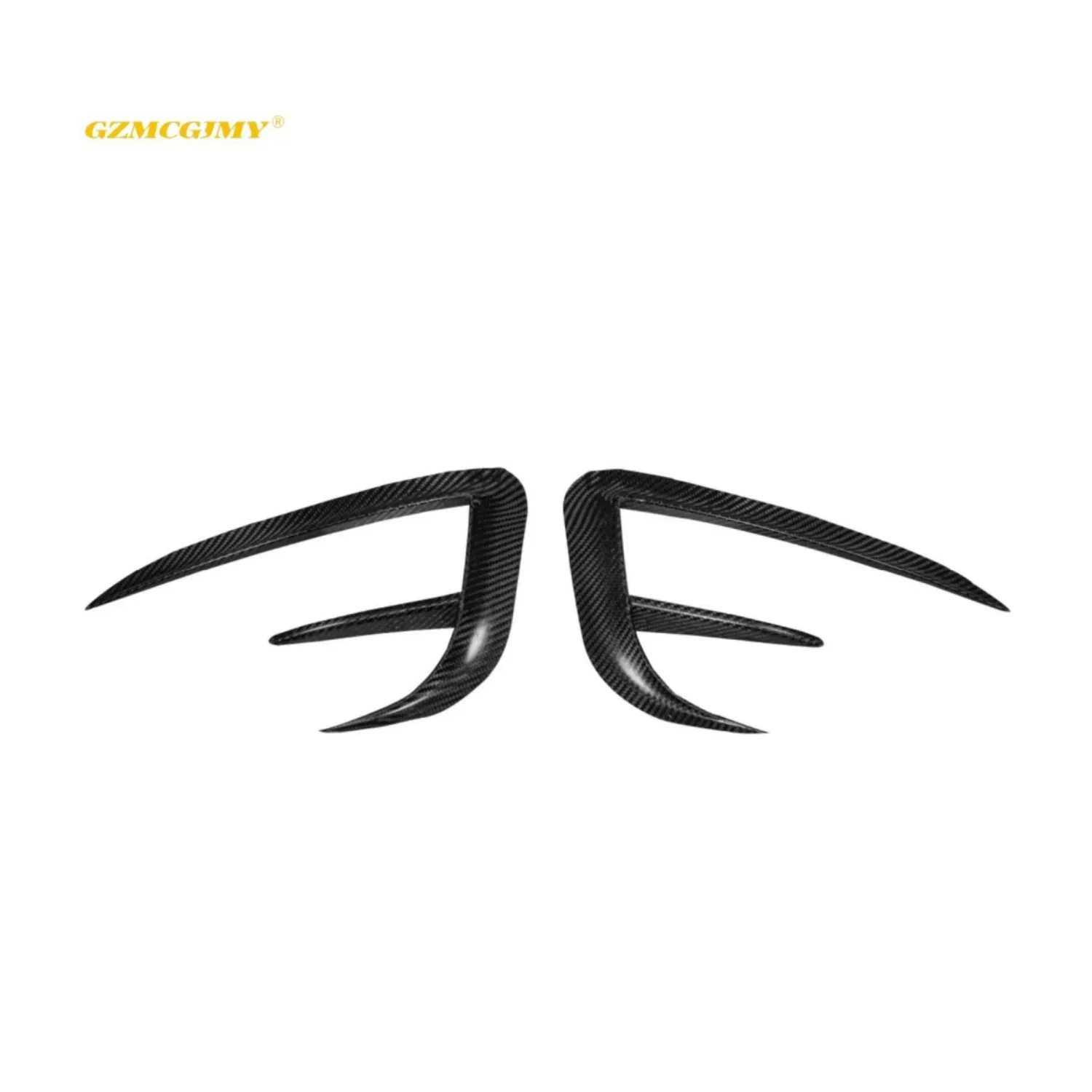 High quality automotive carbon fiber front bumper blade kit for Model Y TK style wind knife
