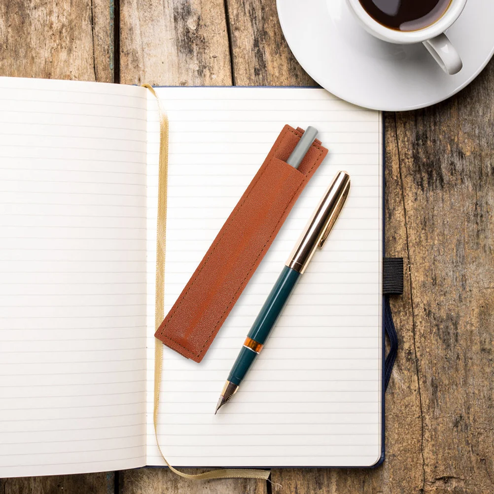 4Pcs Pen Holder for Notebook Elastic Band Pen Sleeve Journal Pencil Holder Pouch Storage Bag for Students Teachers Stationery