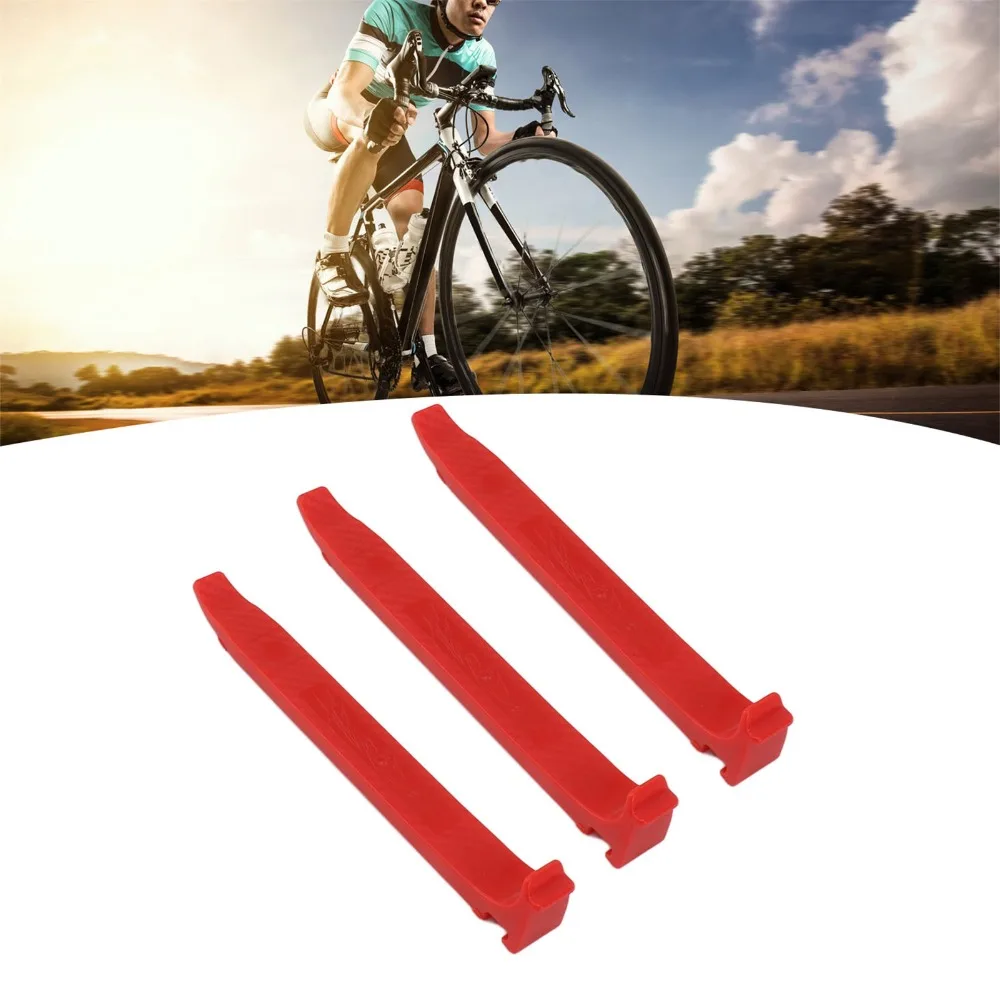 3PCS Polycarbonate Glass Fiber Bike Tire Lever 16mm Widening Lightweight Bike Tire Prying Rod 2 Colors Non Slip Handle