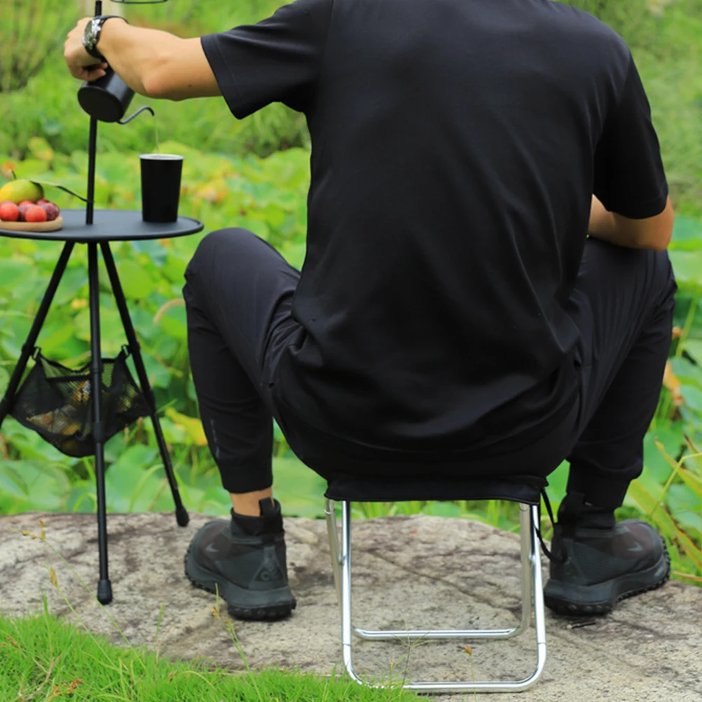 

Camping Chairs Outdoor Portable Aluminum Stool Hexagon Folding Lightweight Benches For Camping Fishing Garden Events