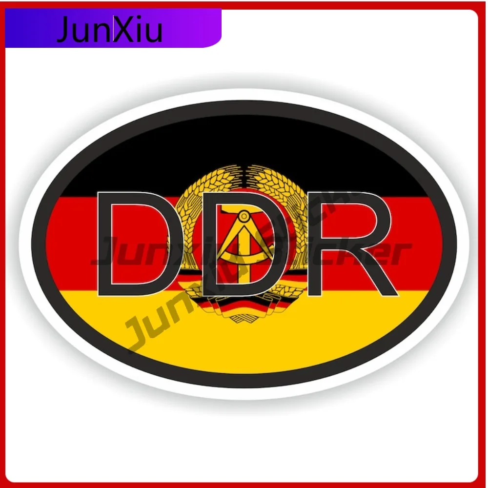 

Germany Country Cute Motorcycle UV Resistant Sticker Accessory Vinyl Waterproof Scratch Anti Stylish Anime Bumper Badge Oval UV