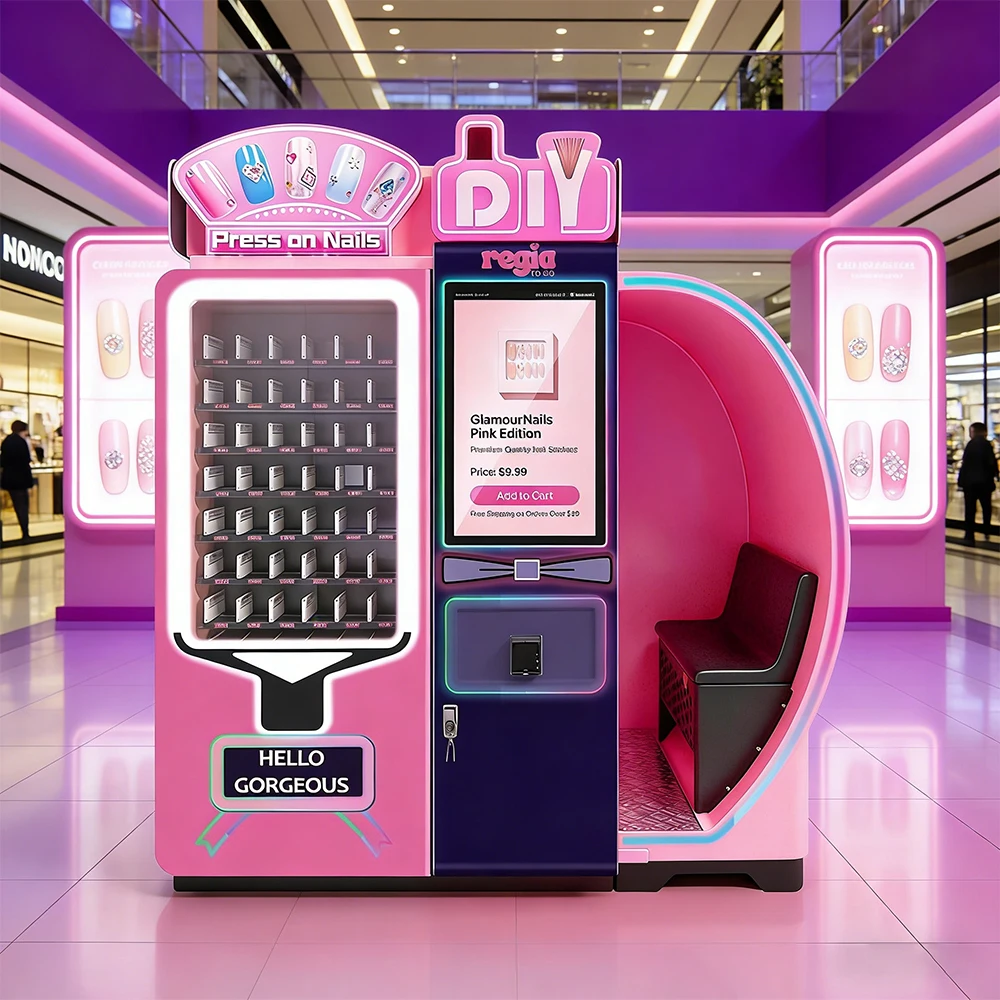 Vending Machine Manufacturer Somatosensory Camera 3D Nail Printing Vending Machine Automated Nail Art Printer Machine Custom