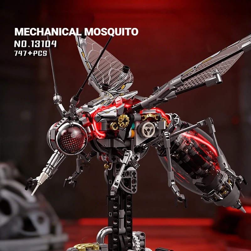 

13104 Simulated Mosquito and Insect Series Building Blocks Set, Desktop Ornament, Educational Assembly Toy, Kids Birthday Gift