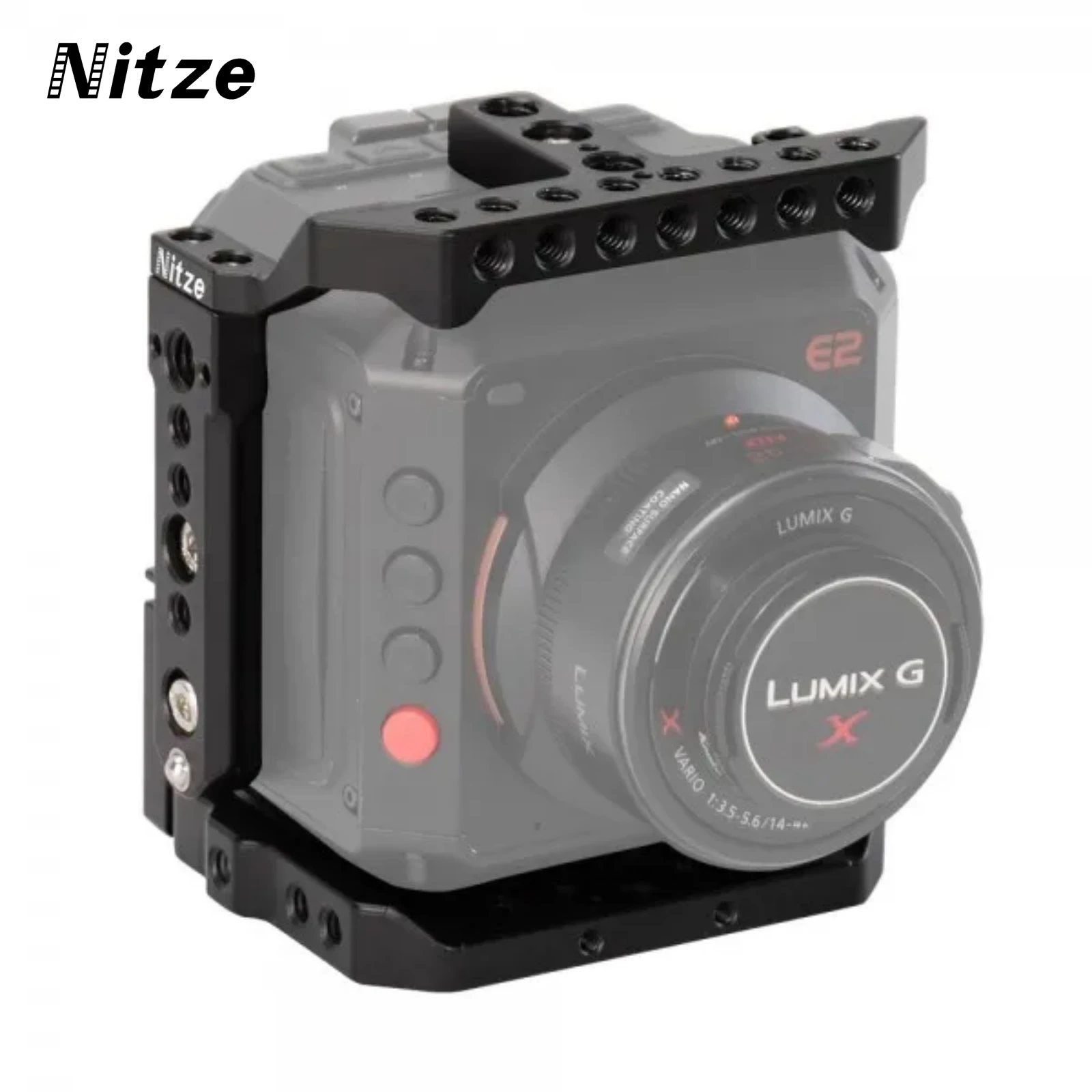 

NITZE Z CAM E2 CAMERA MOUNT - TP-E2 Nitze Cage for Z Cam E2 with HDMI and USB Cable Clamps