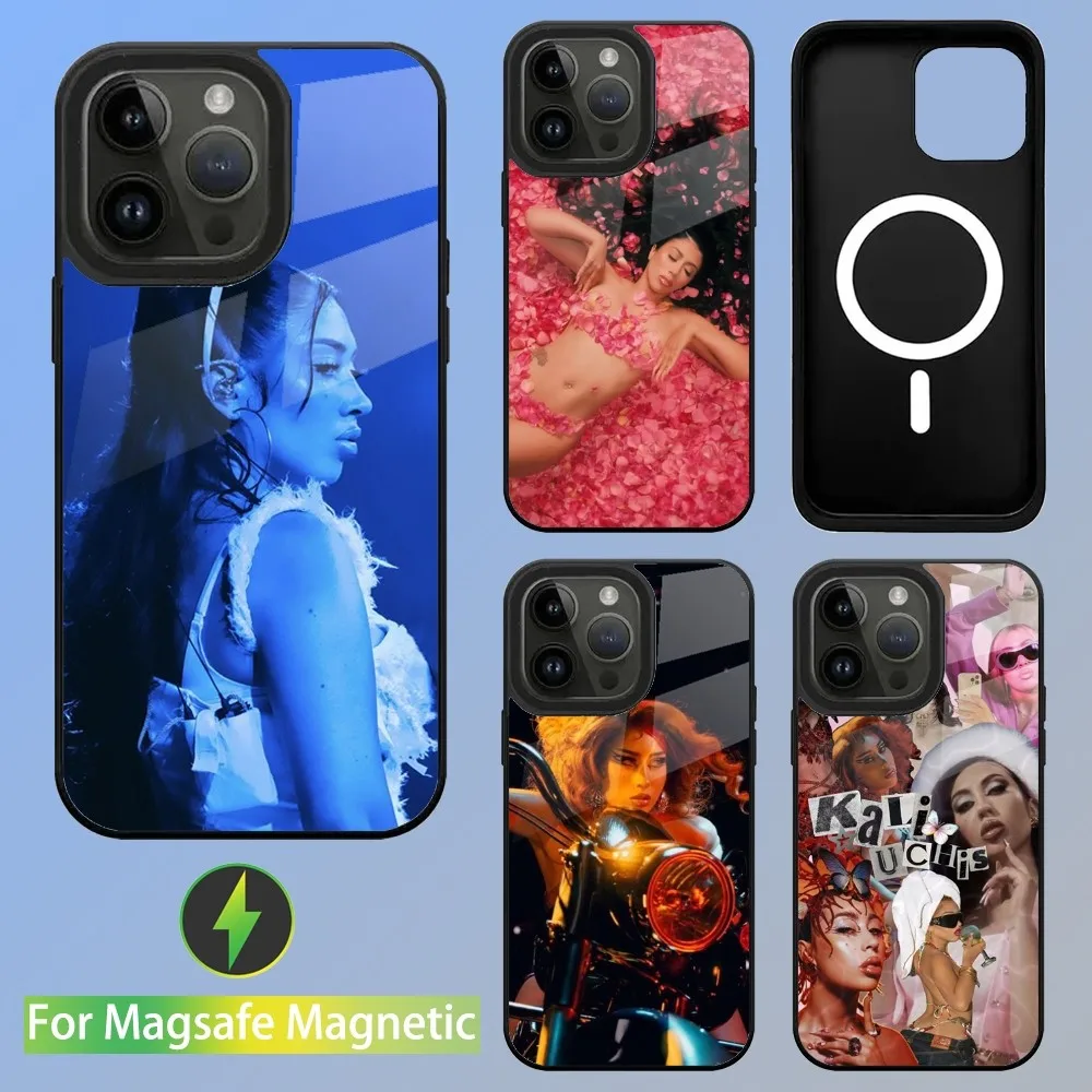 

Singer Kali Uchis Phone Case For iPhone 15,14,13,12,11,Plus,Pro,Max Mini Magsafe Magnetic Wireless Charging