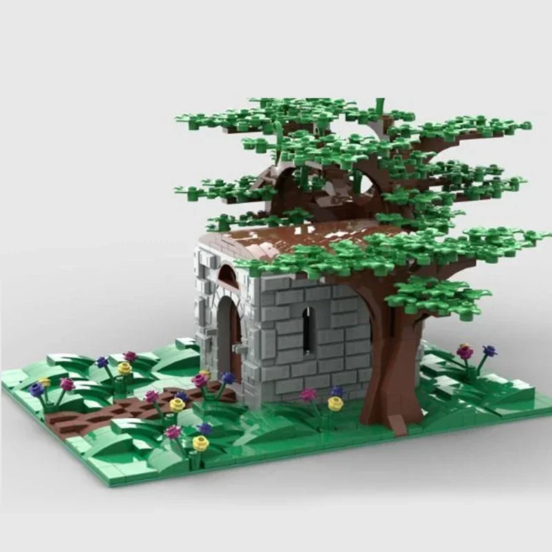 1063 قطعة Moc اللبنات وحدات عرض الشارع منزل القرون الوسطى الصغيرة الطوب الفني لتقوم بها بنفسك تجميع اللعب للهدايا MOC-137121
