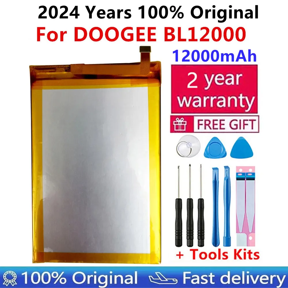 

2024 New FOR DOOGEE BL12000 12000mAh 100% Original Battery 6.0 inch MTK6763T DOOGEE BL12000 Pro Replacement