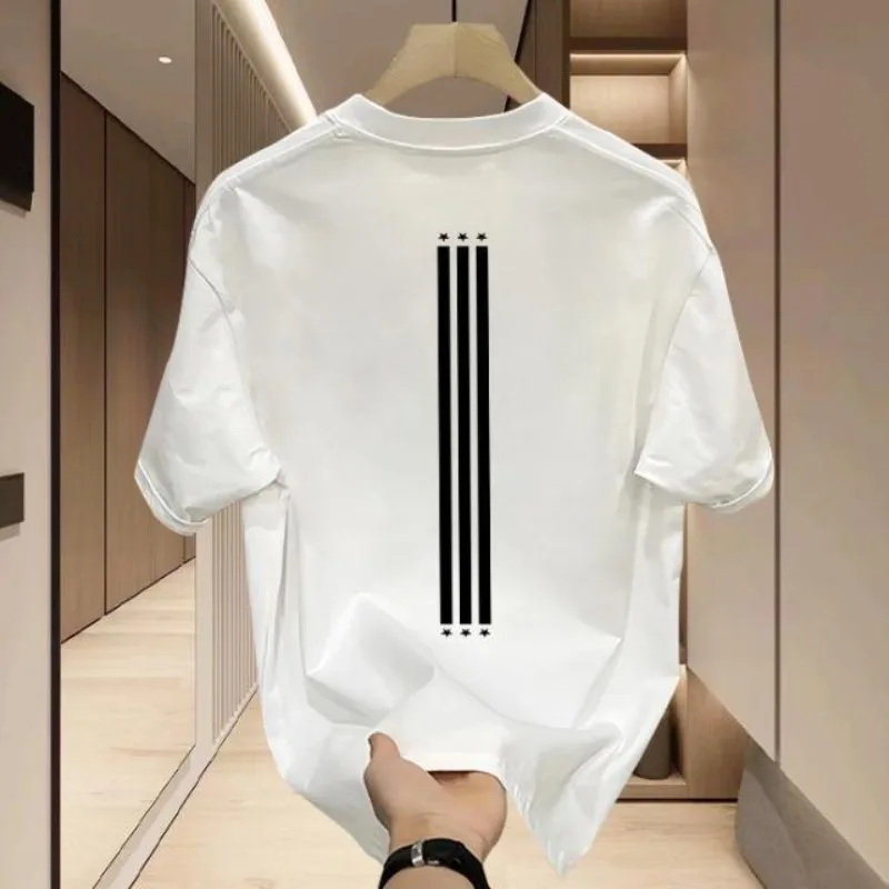 

2025 Summer New Men T-shirt Men's Creative Printed Short Sleeve T shirt Male Cotton T-shirt Funny Cool Tee For Man Tops Clothing