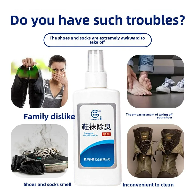 Shoe Deodorizer Spray - Eliminates Odor in Shoes, Socks & Lockers, Long-Lasting Freshness for Smelly Feet Care