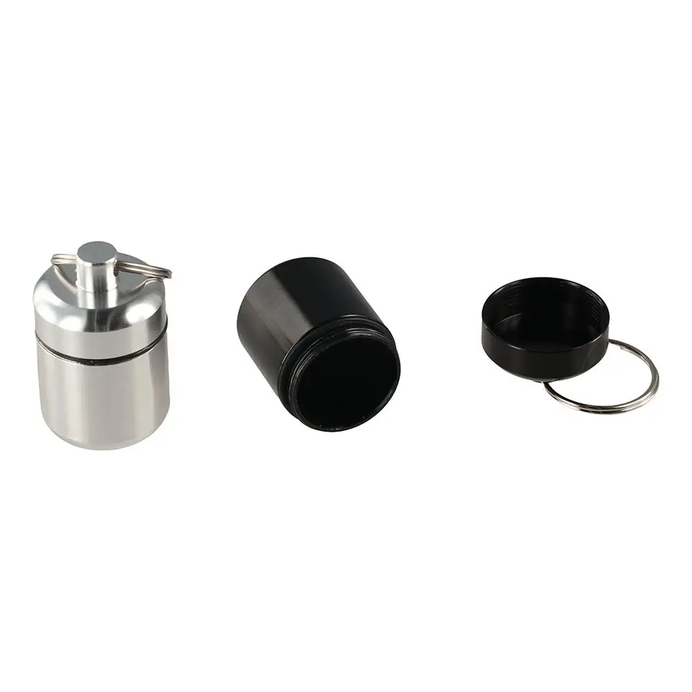 Drug Organizer Pocket Medicine Case Emergency EDC Keychain Pill Cases Pill Box First-Aid Canister Waterproof Seal Tank