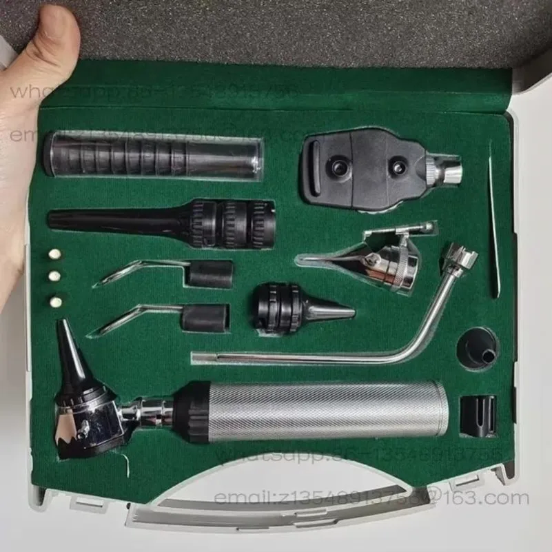 Ophthalmoscope Otoscope Nasal Speculum Throat Inspection Kit Facial Exam Set for Small Animal Examination Check
