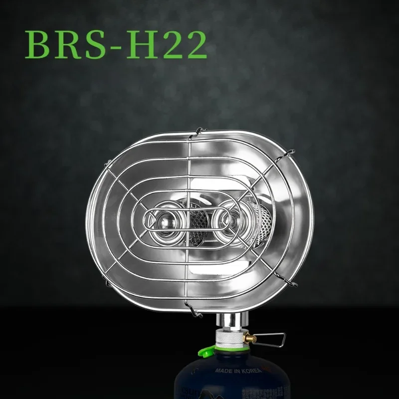 

BRS-H22 Outdoor Heater Double Head Camping Burner Portable Infrared Ray Heating Stove 1050W Warmer Gas Stove Outdoor Furnace