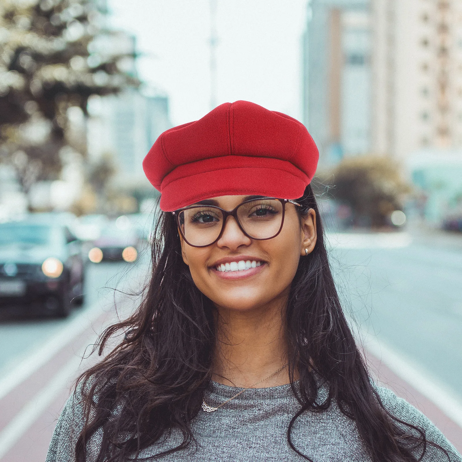 

Warm Winter Beret Cap for Women Stylish Woolen Peaked Hat Cozy Lightweight Fashionable Autumn Headwear Ideal Gift Easy