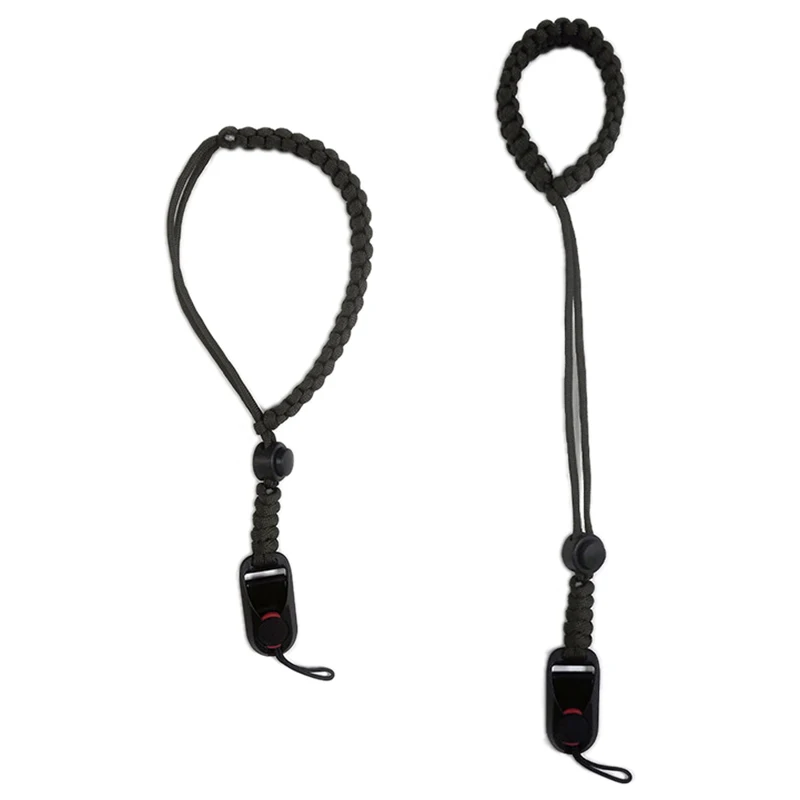 Stylish Weaving Paracord Braided Camera Wrist Strap Rapid Link Connectors Quick Release Buckle for DSLR Rangefinder Binoculars