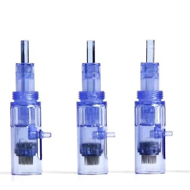 Microneedle Cartridges needles with Syringe Tube 9 12 36 pin For Mini Hydra Gun Mesotherapy Injector Auto Derma Stamp Pen