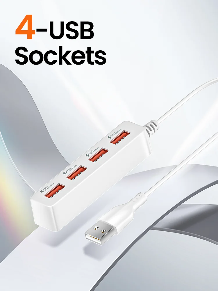 4 Ports USB chargeur HUB charge rapide chargeur mural Multiport USB Hub adaptateur pour iPhone Xiaomi Samsung chargeur de prise de courant