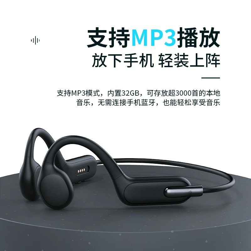 English version x6 swimming headset supports mp3 with 32g memory true bone conduction bluetooth headset view 2