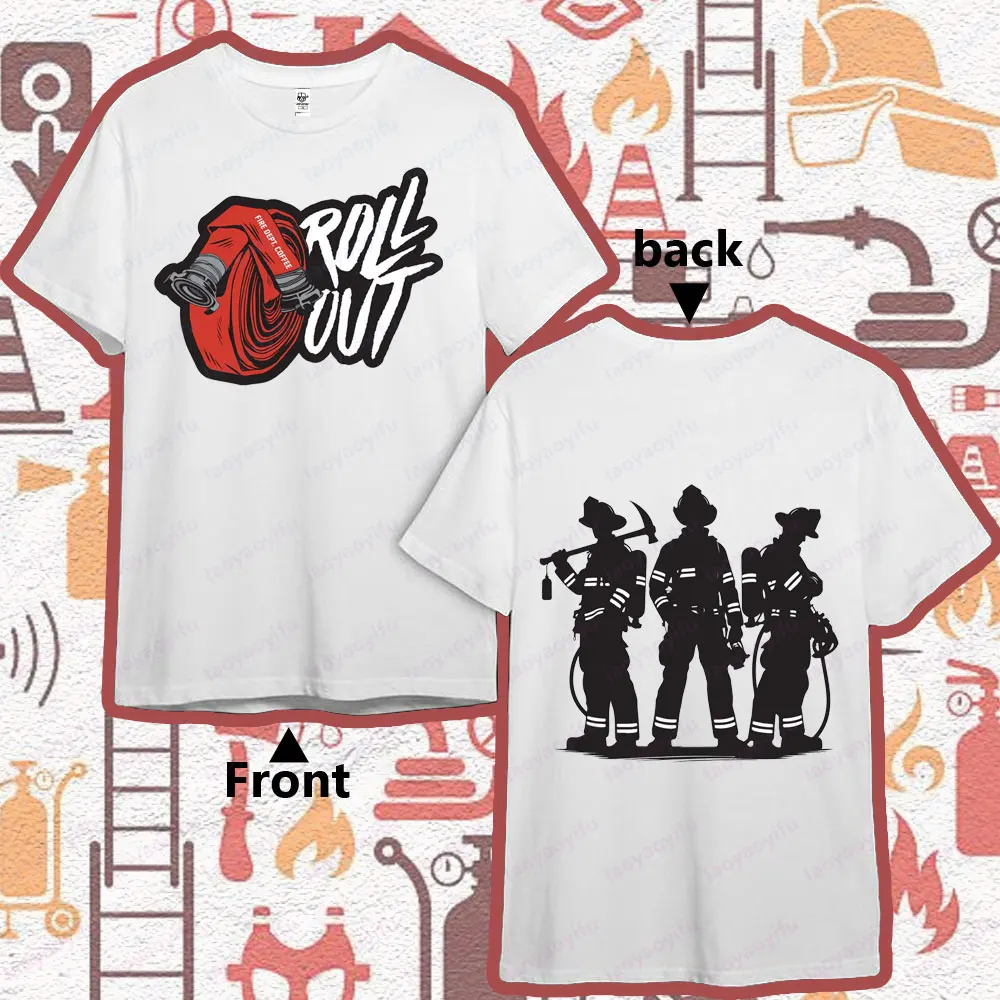 

Firefighter ROLL OUT Original Creative Design T-shirt Firefighters Gift Tee O-neck Hot Sale Tops Men Summer Cotton Short Sleeve