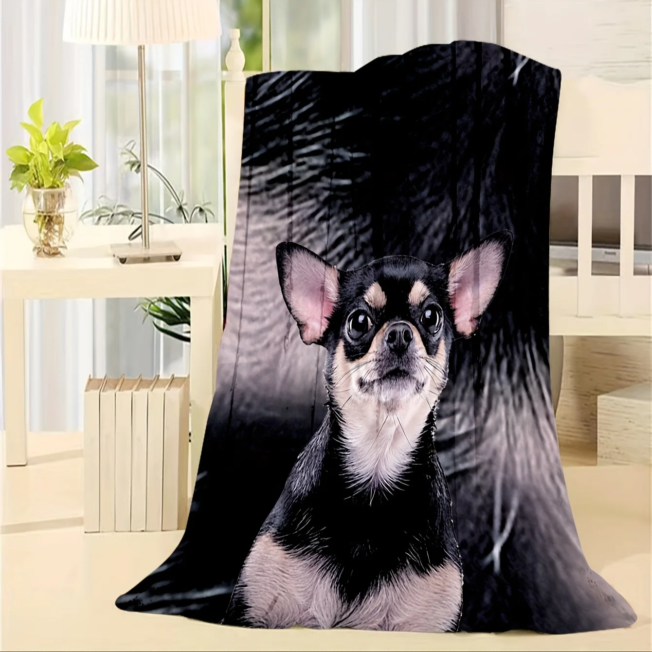 

Puppy Printed Throw Blanket, Bed Blanket, Soft Nap Blanket For Sofa Couch Office Bed Camping Travelling