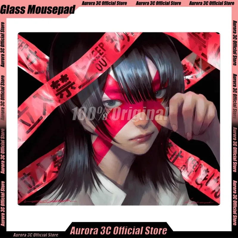 

Реплика стеклянного коврика для мыши Kanami SAI II, игровой коврик для мыши Kanami SAI 490*430, гладкий настольный коврик Duplicate Edition, стеклянный коврик для Fps