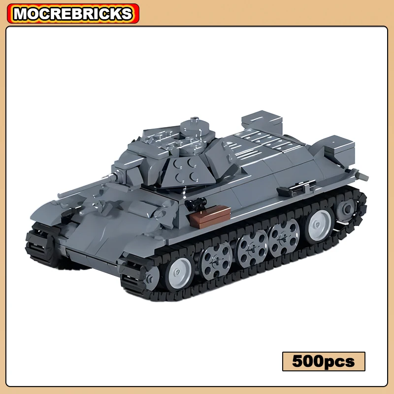 

MOC Building Blocks Army Weapon T-34-76 WW2 Military Medium Tank Main Battle Panzer DIY Technology Bricks Model Kid's Toys Gift