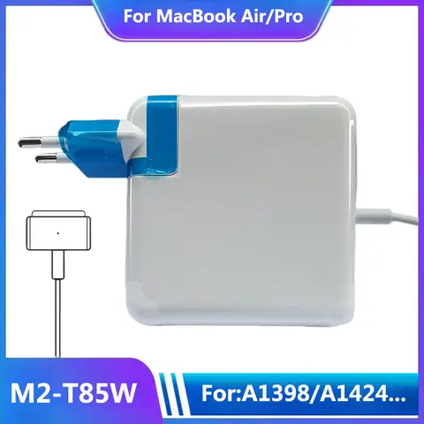 85W Mag2T Power Adapter for MacBook: Compatible with MacBook Air/Pro, Magsaf*2T Magnetic Charger A1398