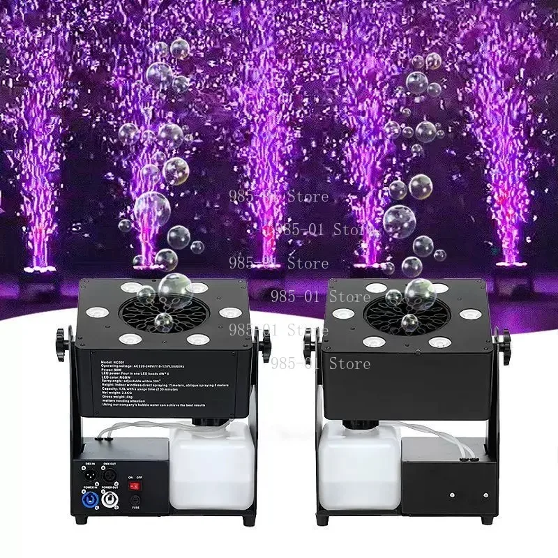 Mini  Bubble Machine 6x4W DMX512 Remote Control Stage Effect Machine for DJ Disco Party Bar