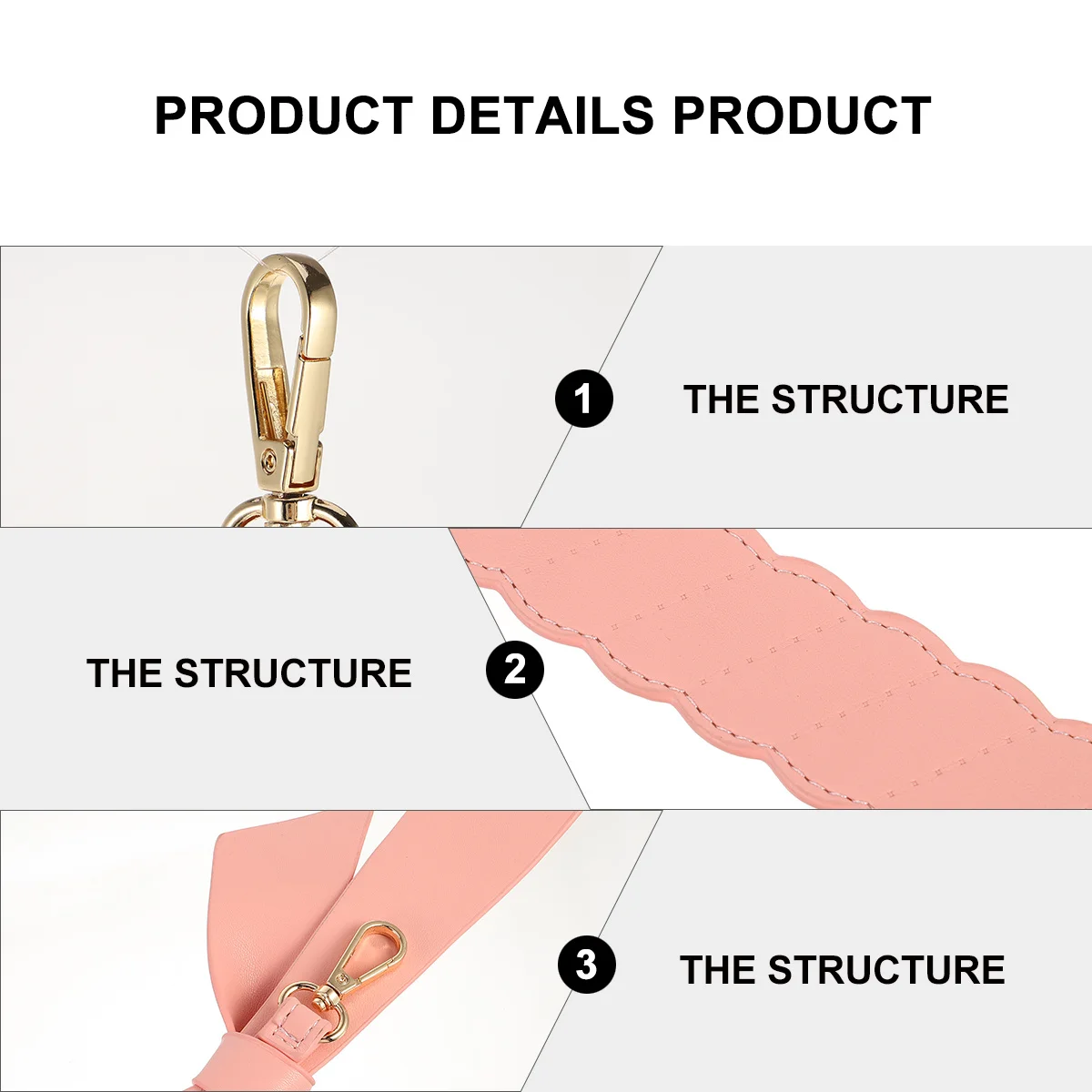 

Bowknot Decor Bag Strap Chain Replacement Accessory Durable Practical Easy Install Remove DIY Charm Women Handbag Parts