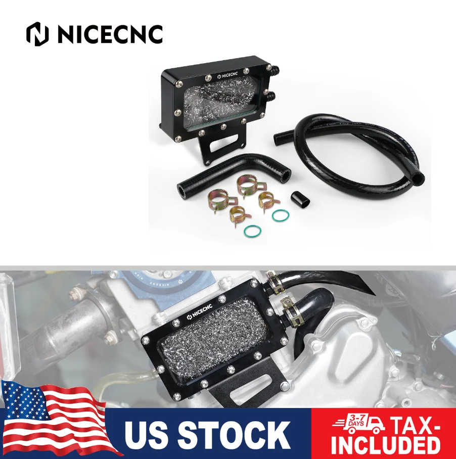 

NICECNC ATV Oil Breather Vent Box Blow For Yamaha Raptor 700 Raptor 700R 2006-2023 2007 2008 2009 Filter And Cool Oil Vapors