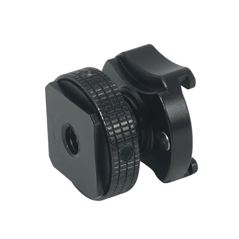 FEICHAO Cold Shoe Adapterhalterung für DJI Mic / Mic2 Drahtloser Mikrofonempfänger 1/4 Schraubenloch für DSLR-Kamerakäfig-Erweiterung