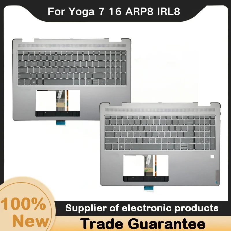 New For Kailxuling Yoga 7 16 ARP8 IRL8 Palmrest with keyboard Palmrest Backlit silver