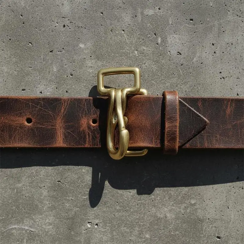 Brass Bag Strap Buckle Pet Leash Adapter Durable Metal Fastener for Dog Cat Traction Rope Accessory