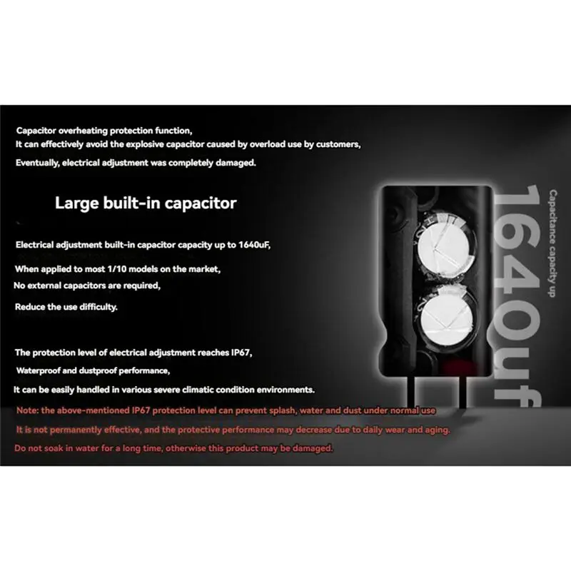ABUM-3652 3250KV Motor 2-3S Waterproof Brushless Speed Controller For 1/10 RC Car