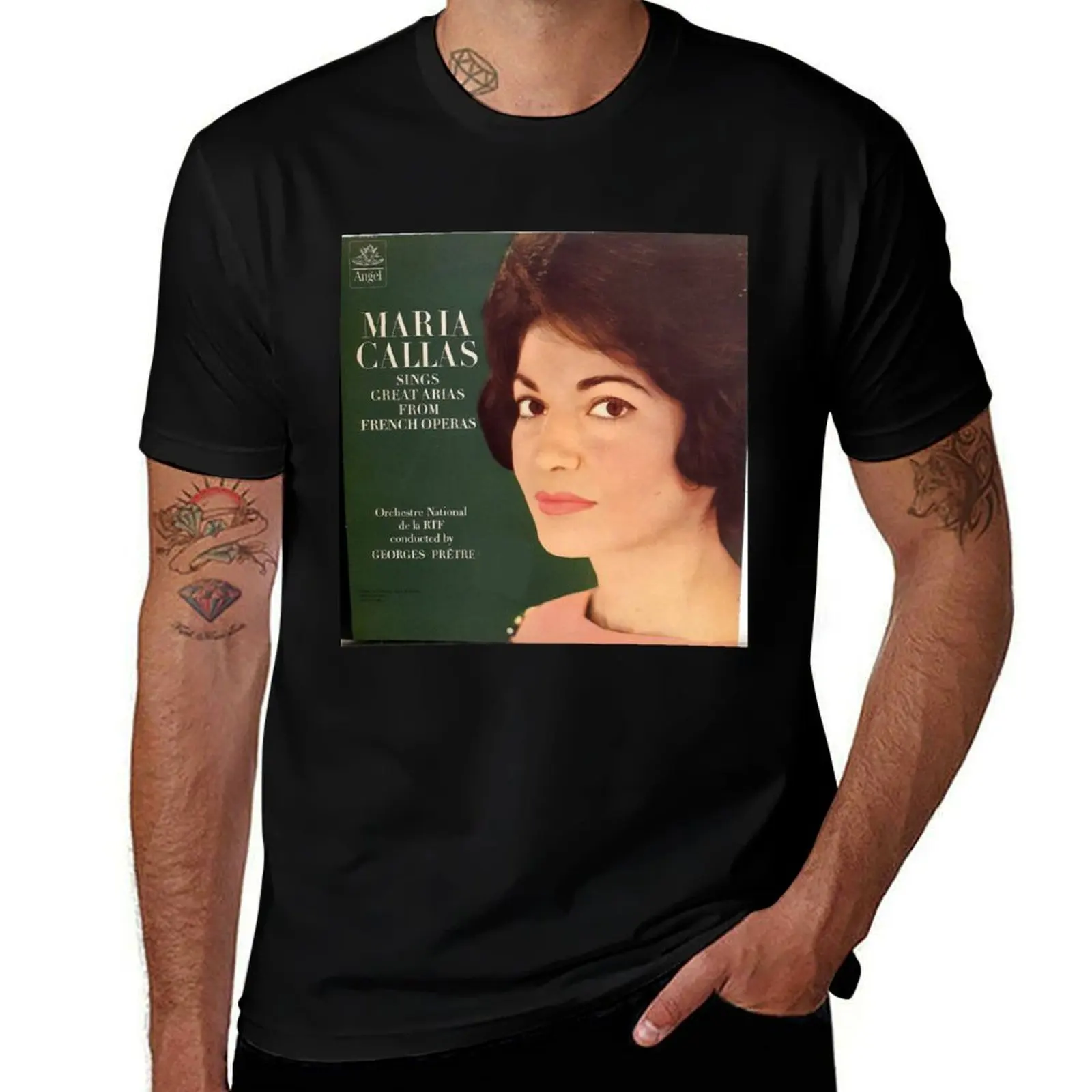 Maria Callas, Opera, Singer, Arias, Diva, lp, record, vinyl T-Shirt Casual Loose Fit Short Sleeve T-Shirt