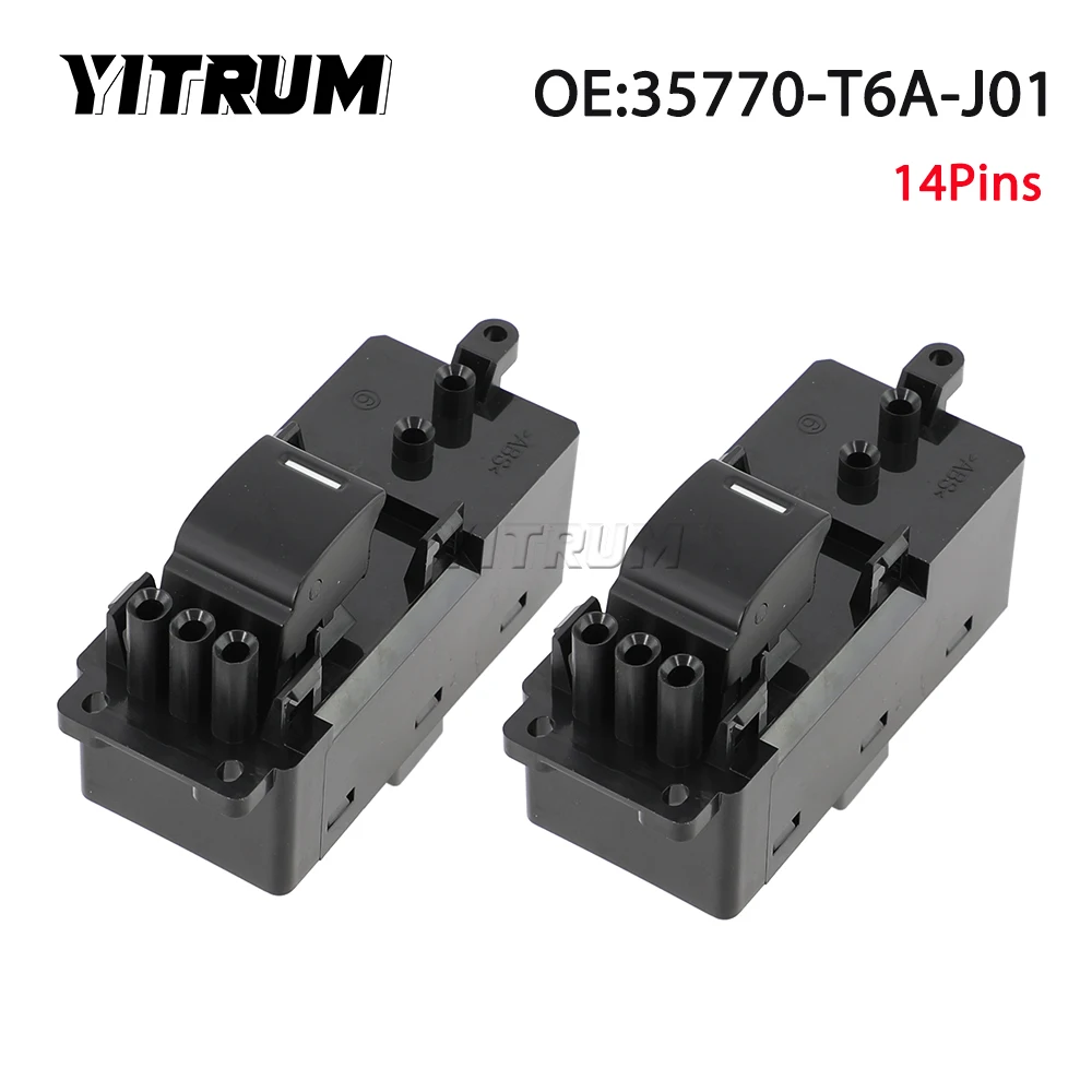 

YITRUM 35770-T6A-J01 35770T6AJ01 Power Window Control Switch For Honda Odyssey RC3/4 Elysion RR8/9 14 PINS