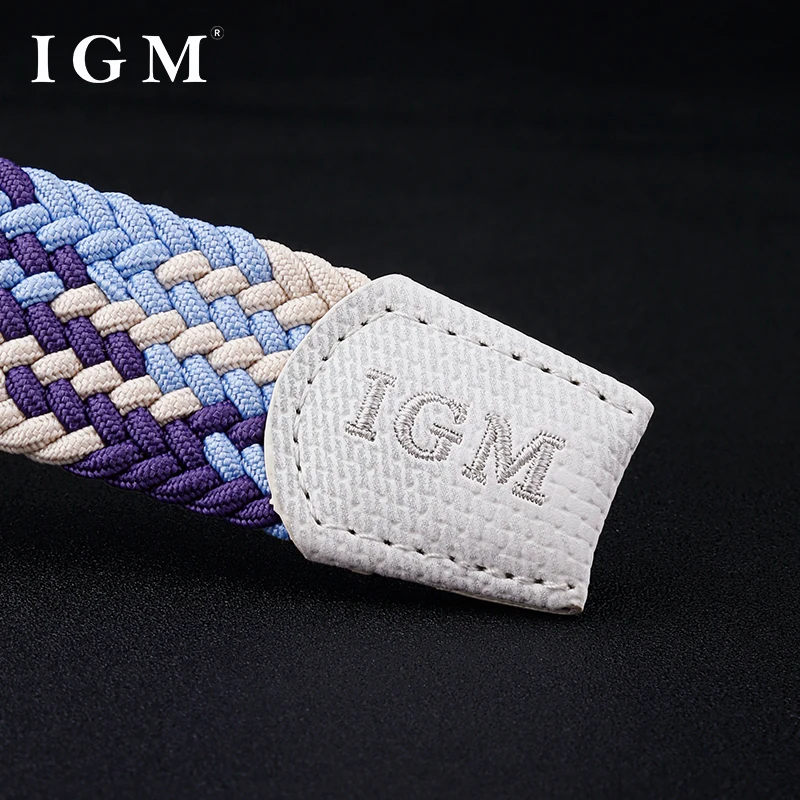 Punch Free En Veelzijdige Jeans Inzet Riem Dames Canvas Riem Dames Geweven Elastische Student Decoratieve Riem