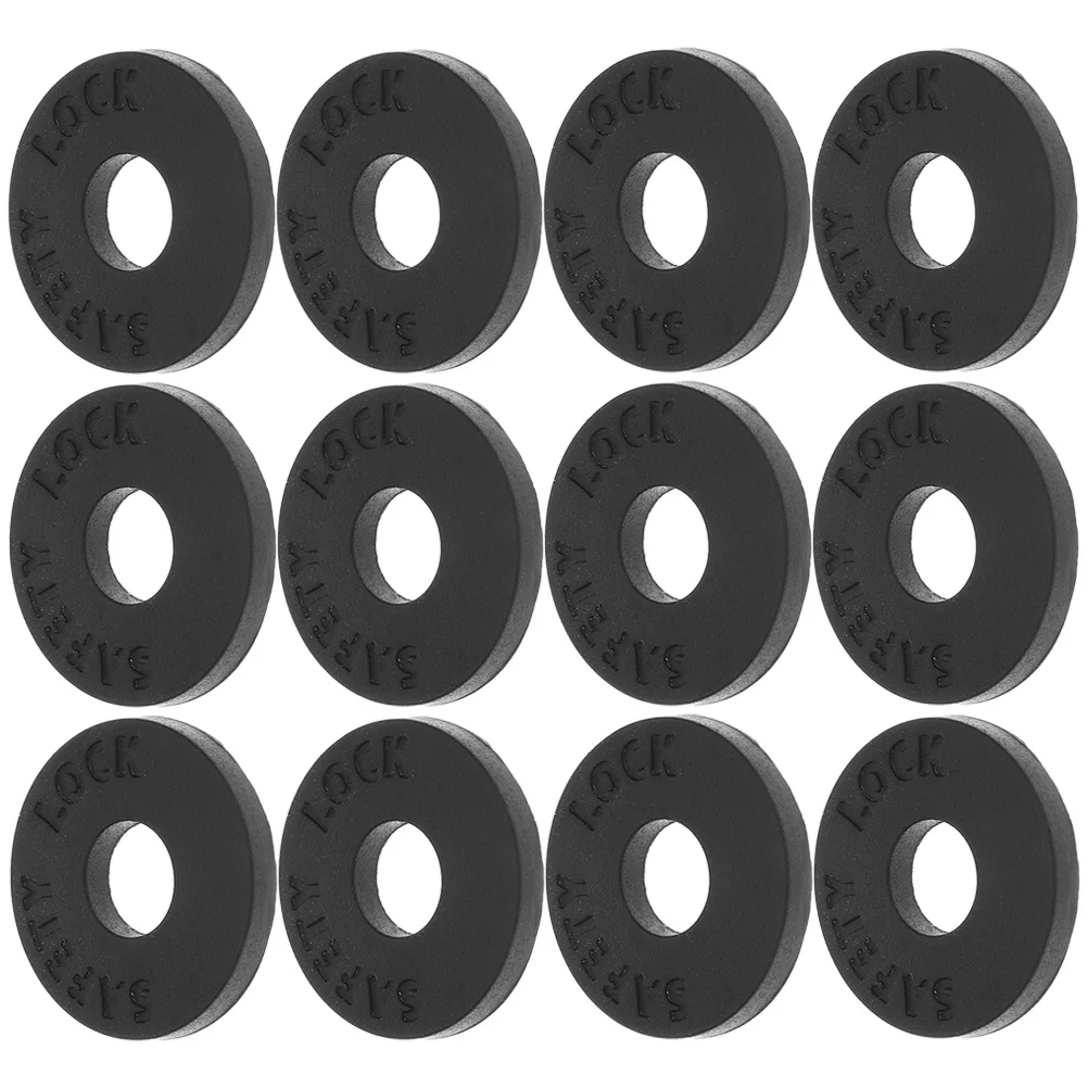 

12pcs Silicone Block Fixing Buckle Bass Strap Lock Anti-Slip Pad Accessories Bass Guitar Protector Non-Slip Strap Supplies