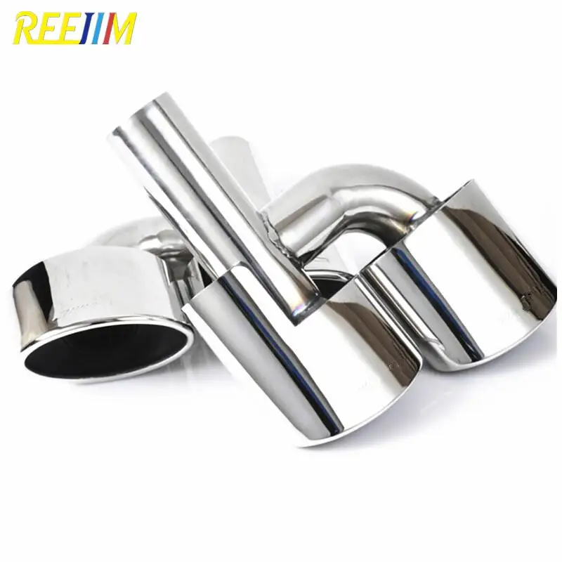 

Exhaust Tip FOR Mercedes Benz AMG C63 C65 W204 exhaust Muffler Tip Stainless Steel Pipe change into AMG Style car styling