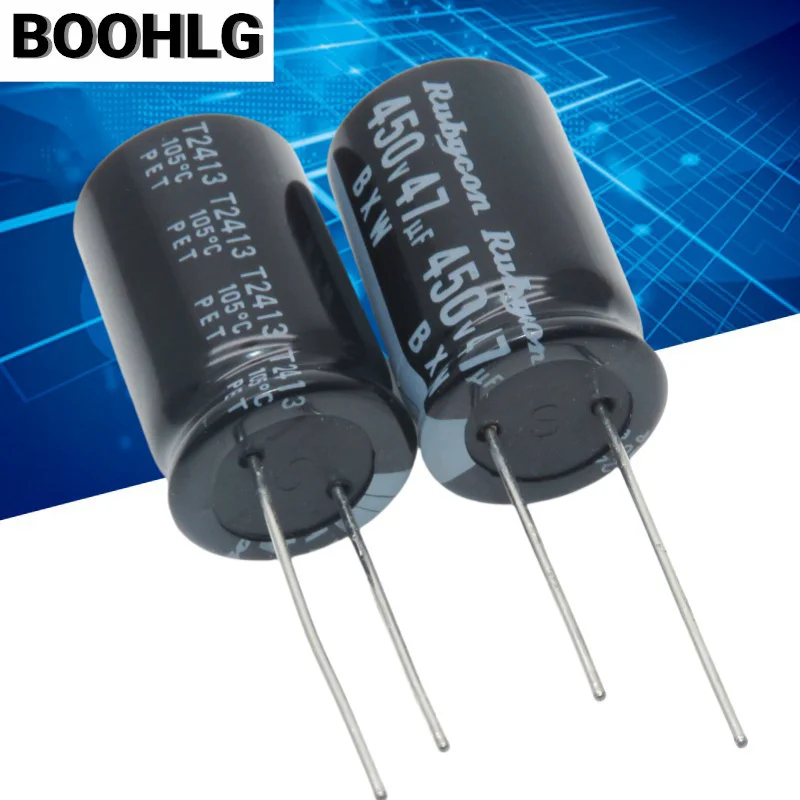 5PCS 47UF 450V Ruby RUBYCON capacitor 450V 47UF