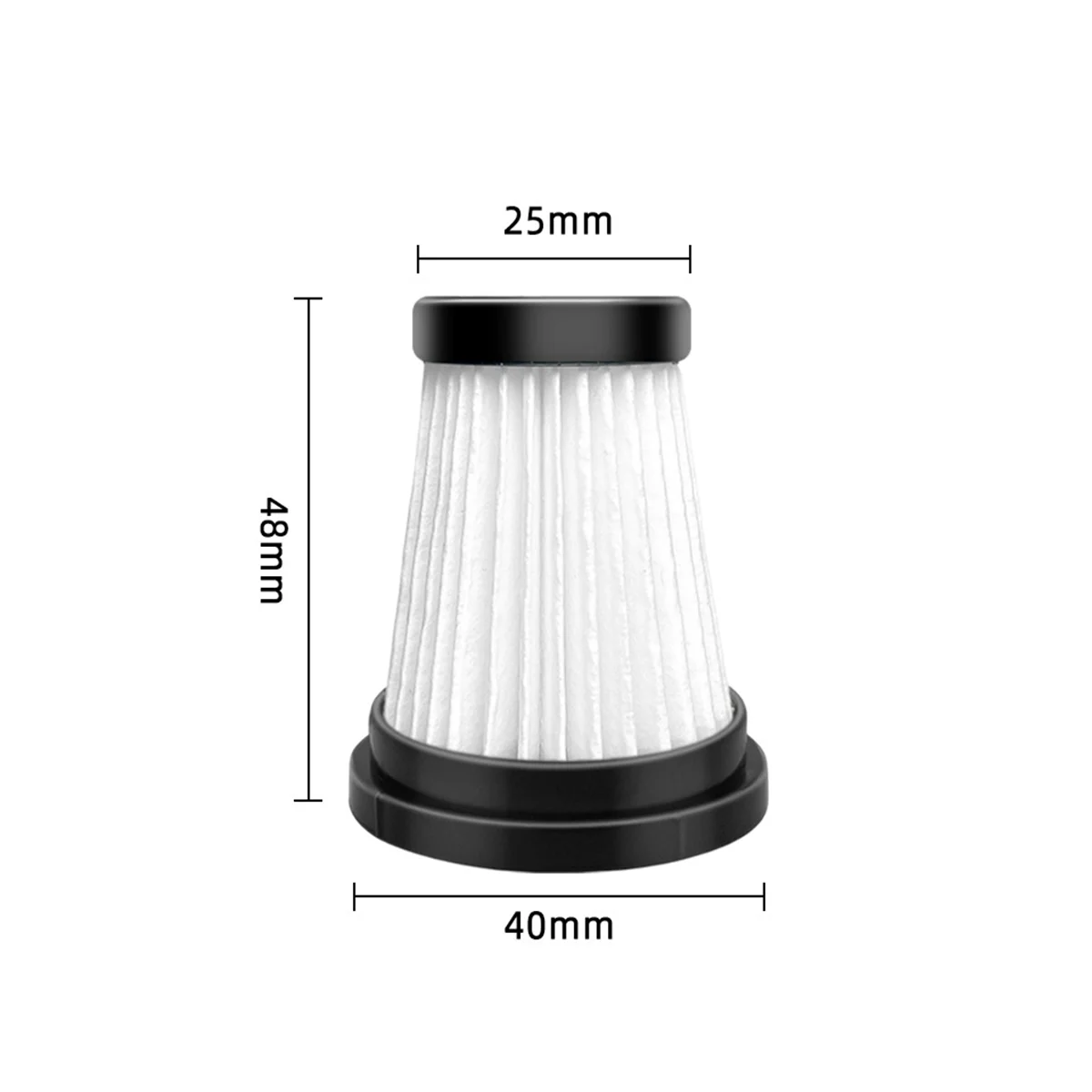 A09G-6PCS HEPA-filters voor K12 K12 PRO K13 Handheld draadloze stofzuiger Wasbare accessoires