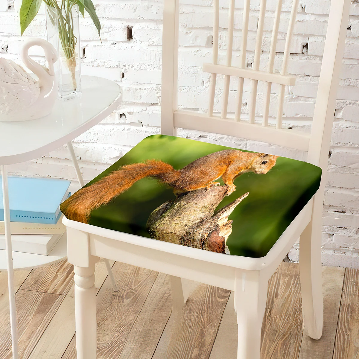 Squirrel Animals Print Chair Cushion Cotton Sitting Cushions Dining Room Pad Decorative Outdoors School Chairs Pads Home Decor