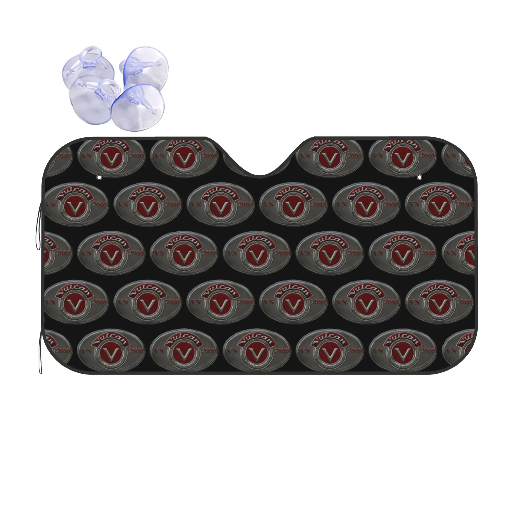 Vulcans Motorcyle VN 2000 Car Front Window Sun Shade Heat Insulation Cover Portable UV Protection Covers Car Solar Protection