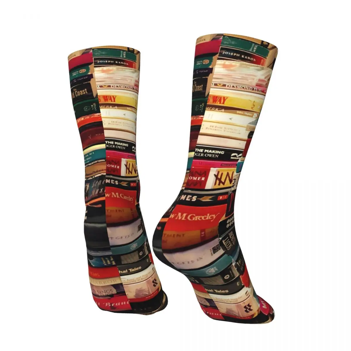 The Library Socks Books Print Kawaii Stockings Female Comfortable Cycling Socks Autumn Printed Anti Slip Socks