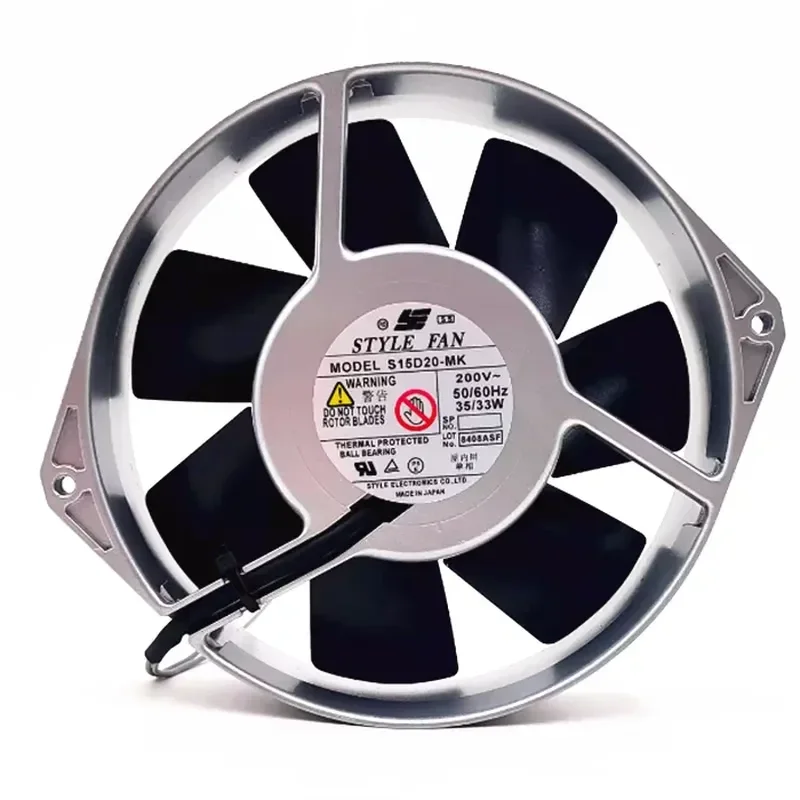 For Original Japan STYLE FAN S15D20-MK 200VAC 17238 all-metal high temperature axial flow fan