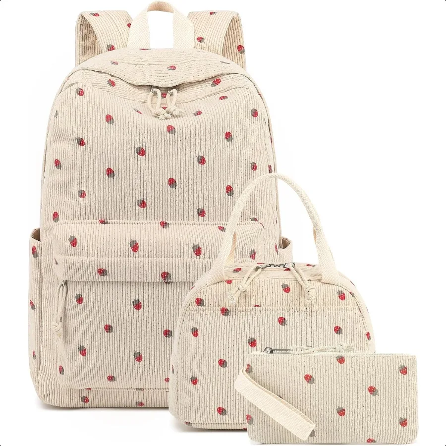 

Bluboon School Backpack Teens Girls Boys School Book Bags with Lunch Box Pencil Bag