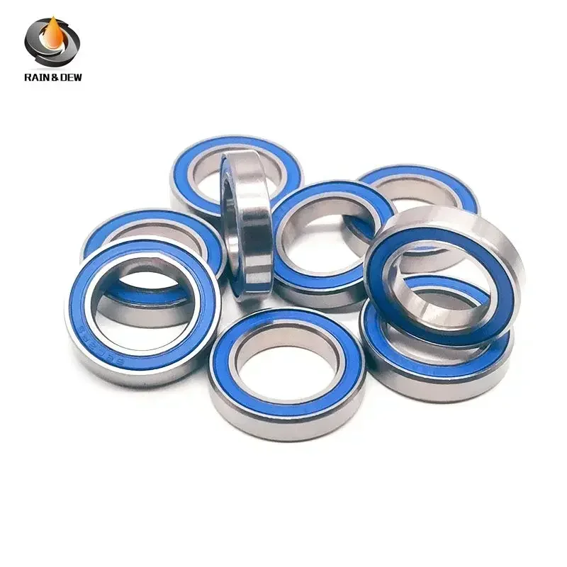 10Pcs 6802RS Ball Bearings 15x24x5 mm ABEC-7 Hobby Electric RC Car Truck 6802 RS 2RS Bearing 6802-2RS Blue Sealed