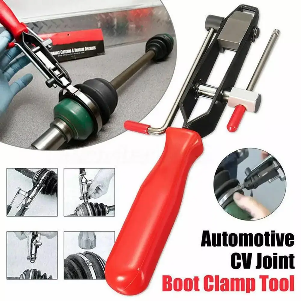 Car Banding Hand Tool Kit Car Repairs Kits CV Joint Boot Clamp Pliers for Exhaust Pipe Fuel Filter Hand Installer T Q5V1